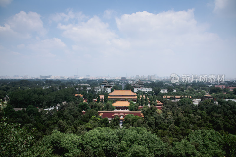 北京鼓楼钟楼全景俯瞰