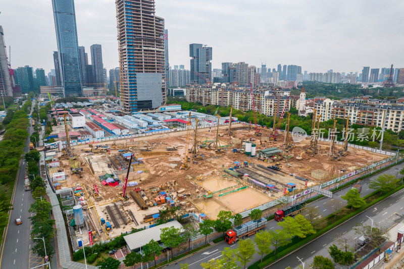 深圳湾超级总部基地建设工地