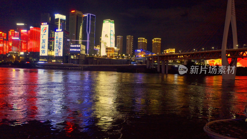 重庆嘉陵江城市夜景