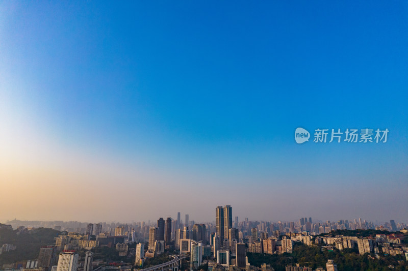 重庆长江两岸风光航拍摄影图