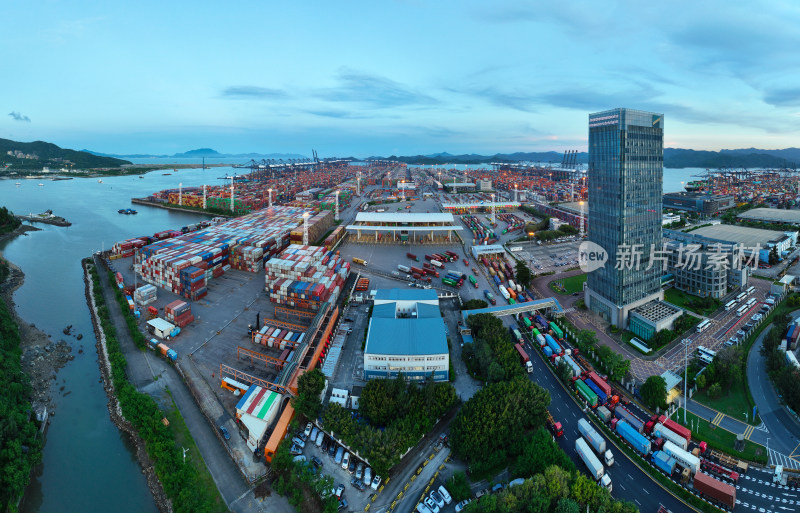 深圳市盐田区盐田港国际集装箱码头航拍