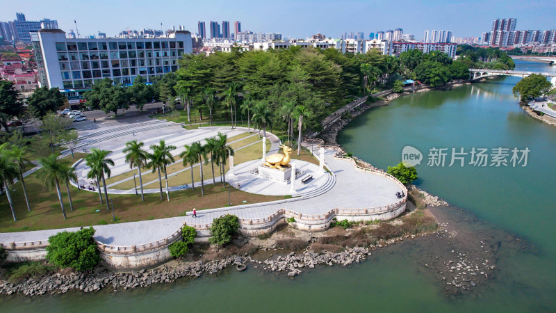 广东东莞城市建设城市大景航拍图