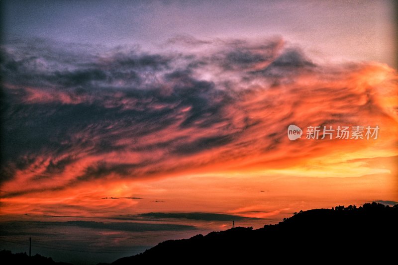 夕阳下的风景