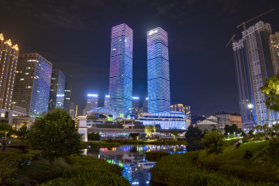 贵阳花果园夜景