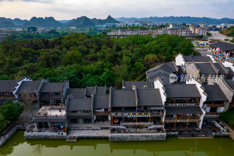 崇左市太平古城太平府 景区航拍摄影图