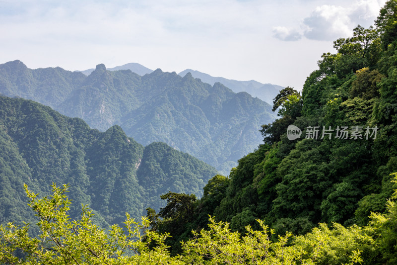 西安秦岭终南山南五台自然风光景点景观