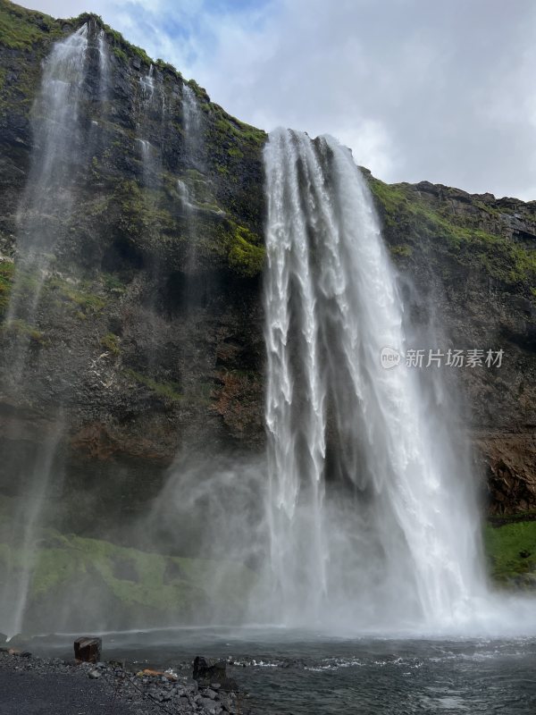 北欧冰岛美景风景瀑布