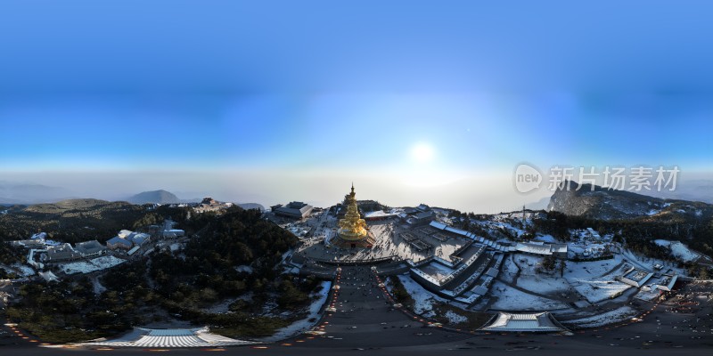 峨眉山金顶全景