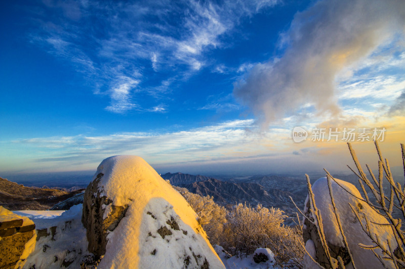 长城雪景