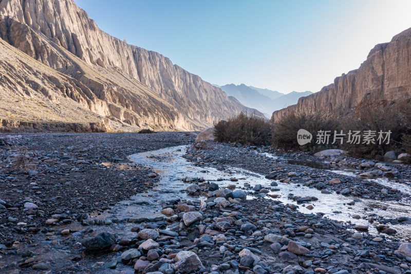 祁连山下甘肃省张掖市马营河大峡谷