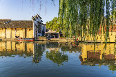 绍兴安昌古镇江南水乡风景