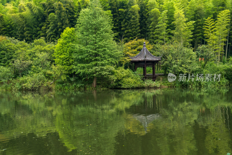 夏季白天航拍常州溧阳天目山南山竹海景区