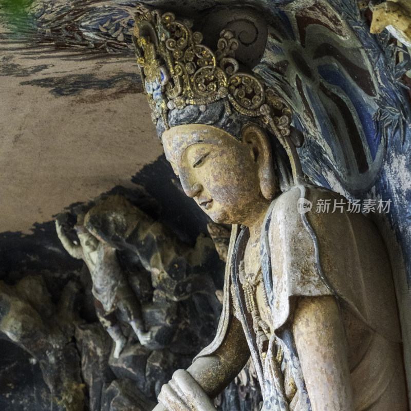 安岳石窟茗山寺紫竹观音