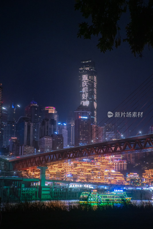 重庆洪崖洞千厮门夜景