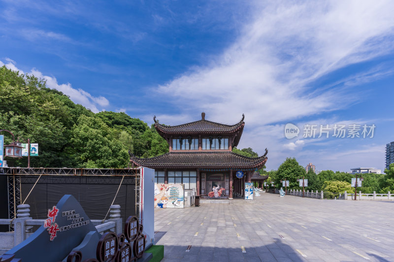 武汉武昌区黄鹤楼公园风景