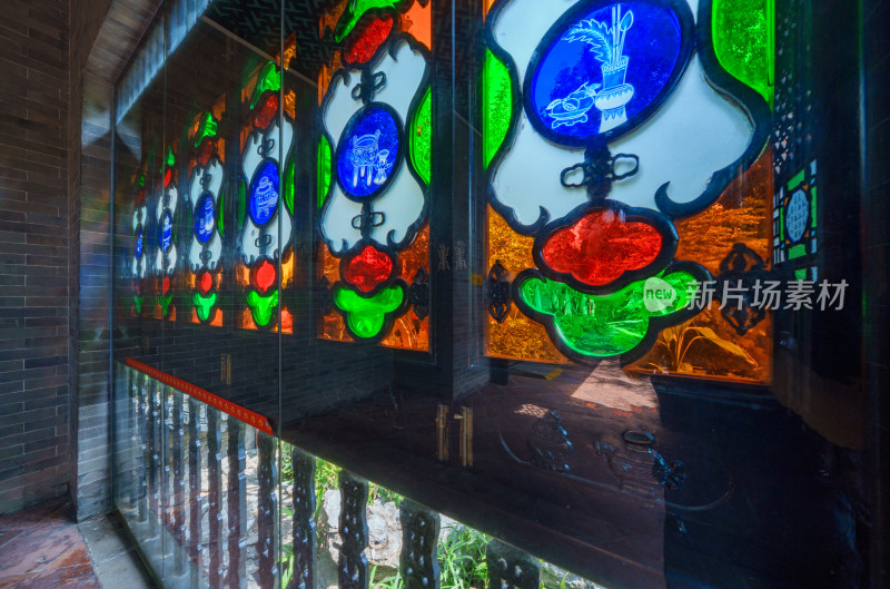 佛山顺德清晖园岭南建筑中式传统屏风窗花