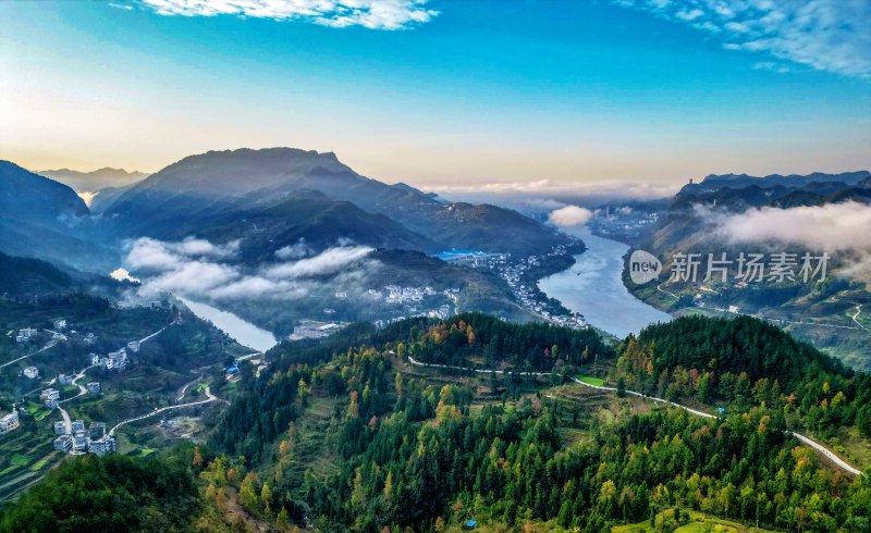 贵州沿河：沿河城初冬即景