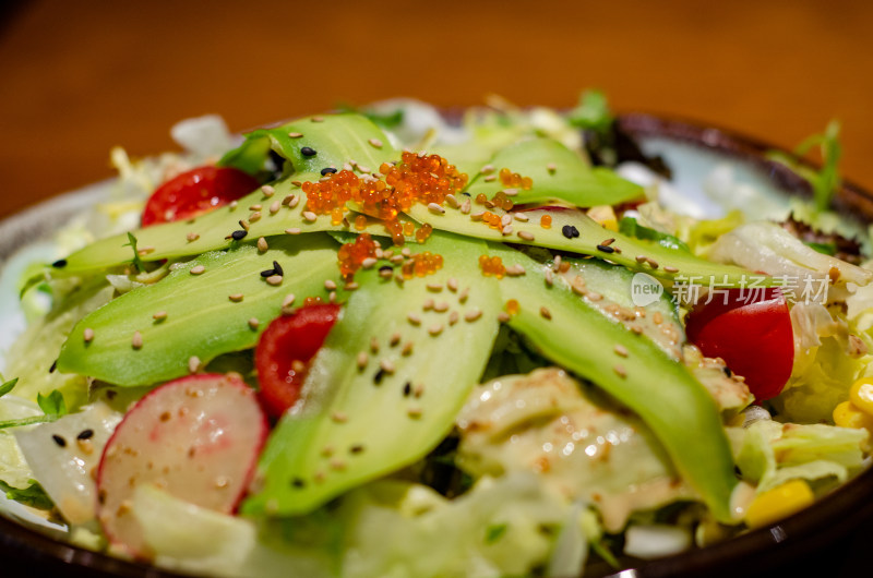 日料中的蔬菜沙拉