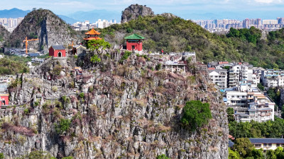 独秀峰王城景区航拍图