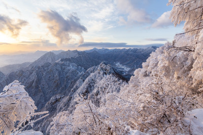 长城雪景