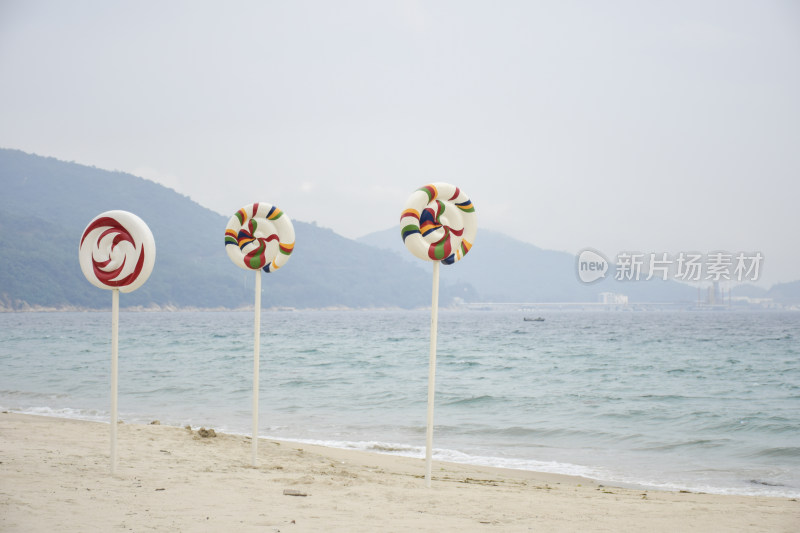 海滩沙滩海岸线