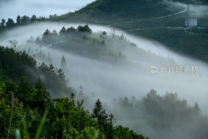 重庆酉阳：破晓时分的壮丽山河