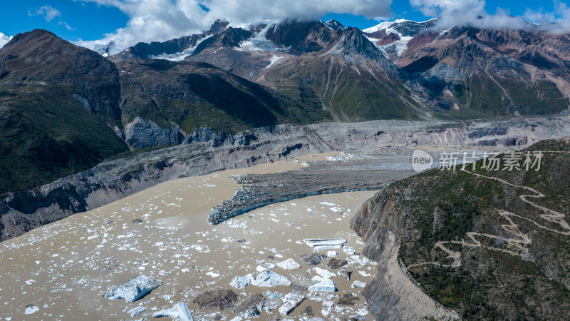 唯美西藏雪山冰川风景