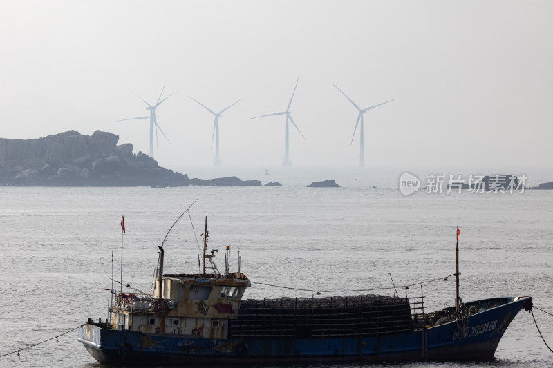 福建平潭海上风车景观