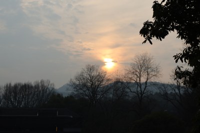 日落时分山林景色