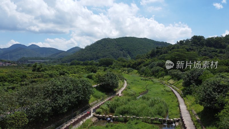 广东东莞：清溪河沿岸风光