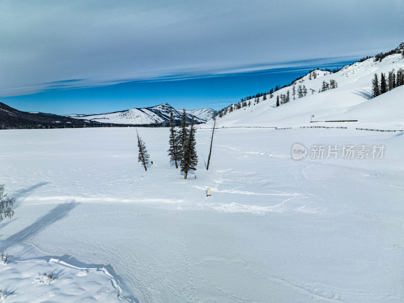 新疆冬季阿勒泰喀纳斯雪景