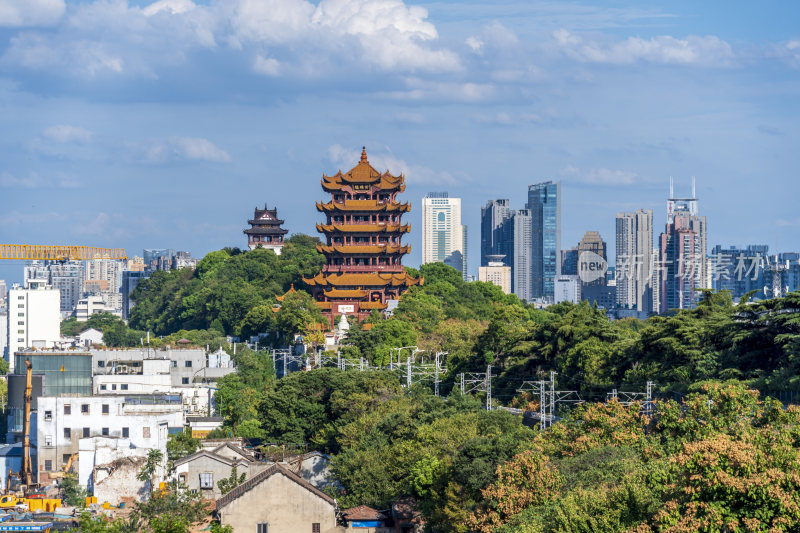 武汉武昌区黄鹤楼公园风景