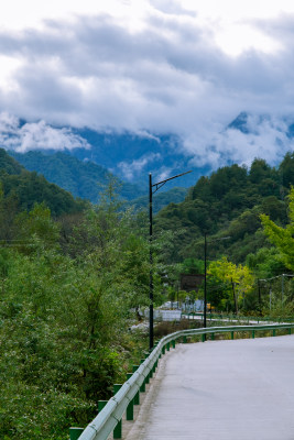 汉中留坝火烧店镇秦岭深处的山中小路