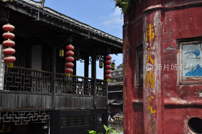 风景名胜  古城街道 湘西边城