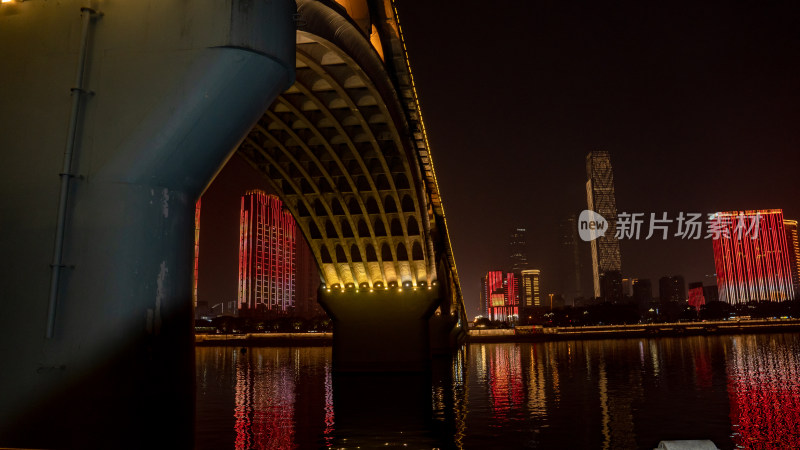 湖南长沙城市夜景灯光摄影图