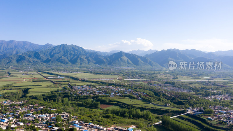 秦岭新农村航拍