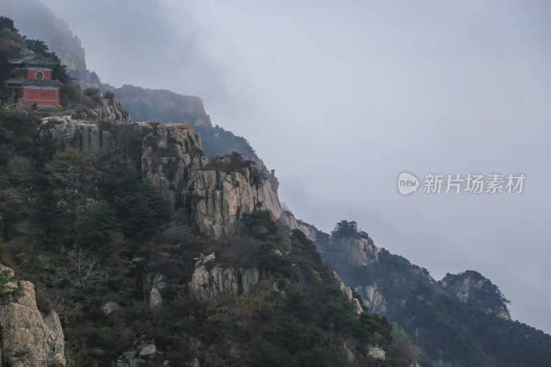 云海 山峰 山峦 清晨 泰山 唯美 秋色 秋天