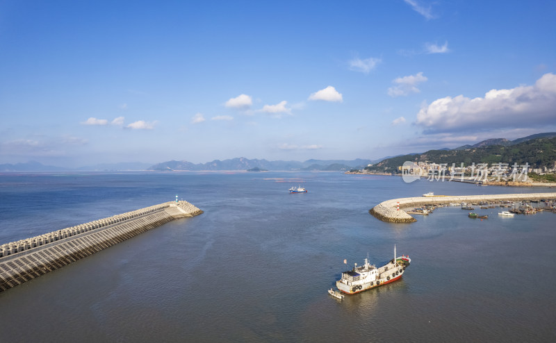 福建宁德霞浦三沙镇港湾渔船风光