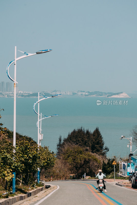 东山岛城市风光 海边