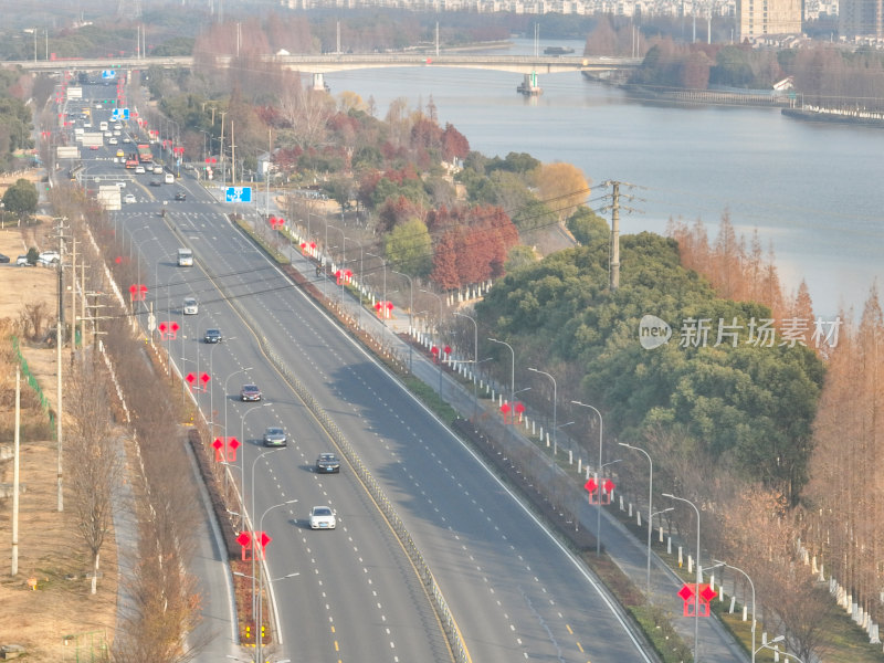 城市里的新春氛围