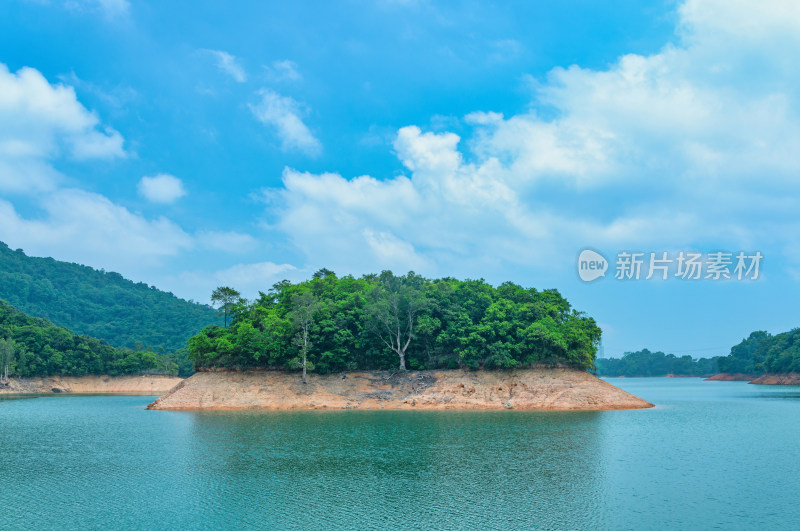 香港城门水塘郊野公园山塘湖景自然风光