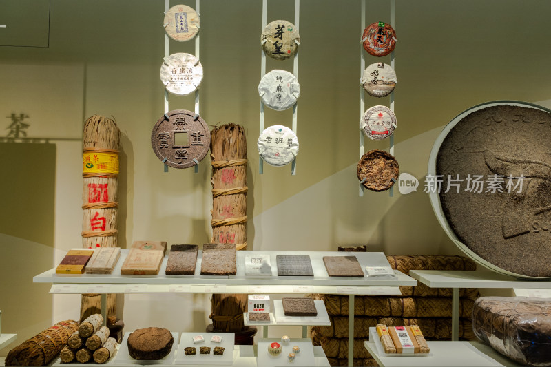 中国茶叶博物馆 紧压茶的展示区