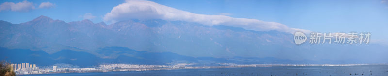 苍山洱海雪山云海180度全景