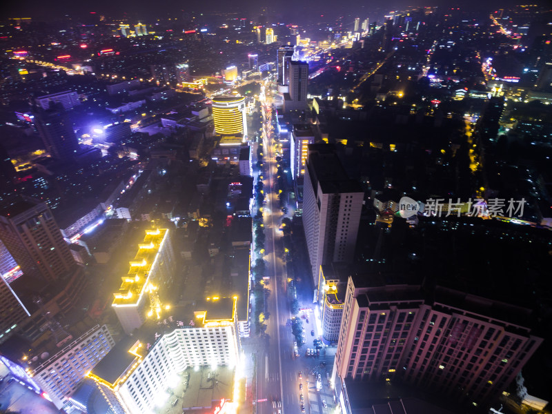 内蒙古呼和浩特城市夜景