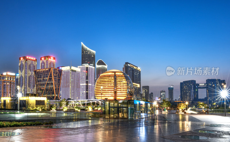 杭州钱江新城夜景