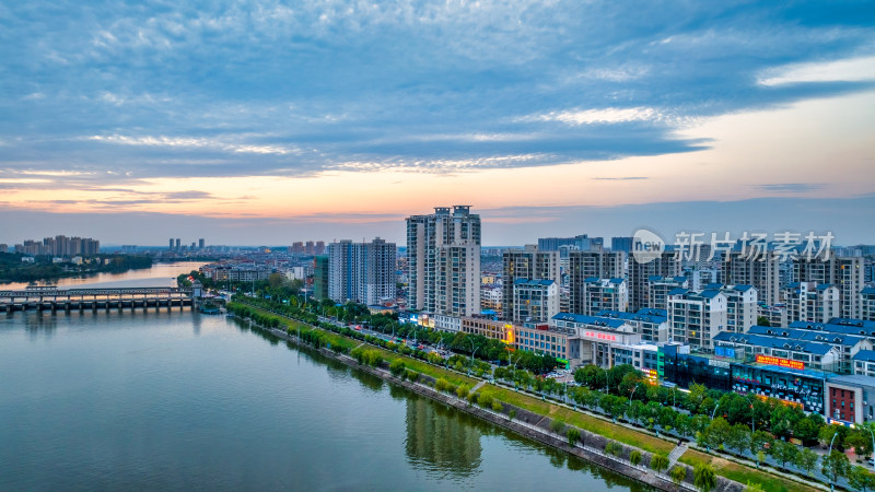 湖北省随州市涢水河府河风光