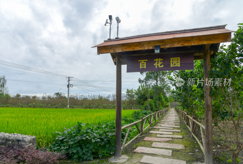 百花园入口田园风光景致