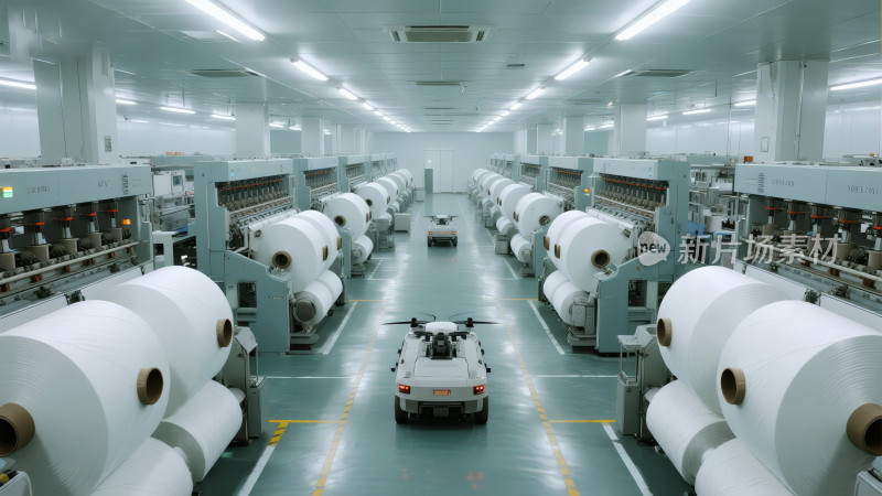 智能工厂自动化AGV机器人仓储物流背景图