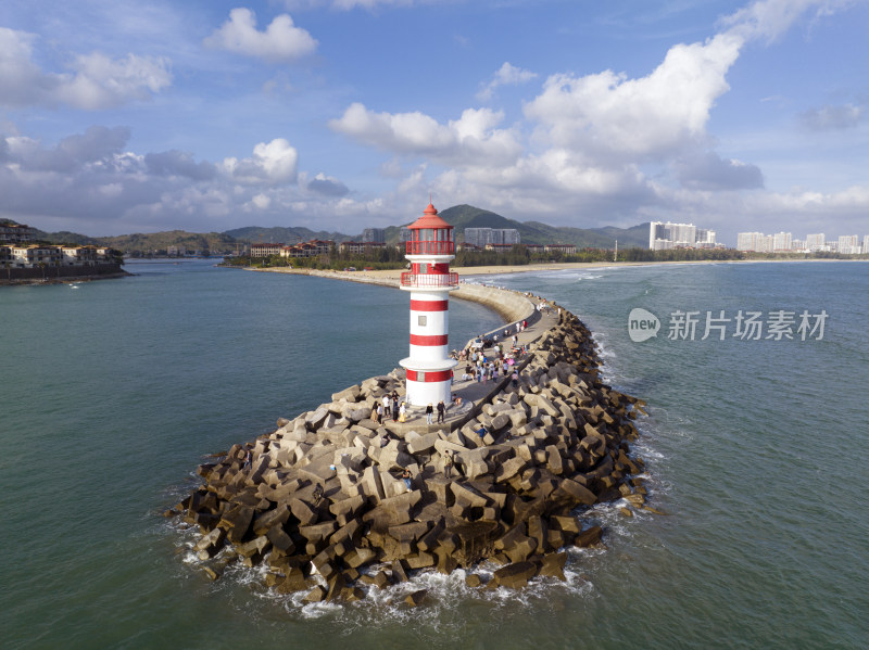 海南万宁神州半岛灯塔航拍