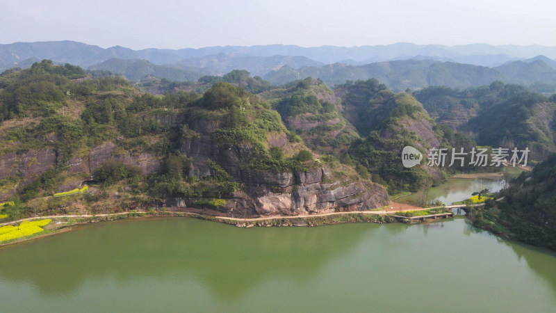 航拍湖南思蒙国家湿地公园